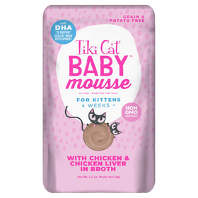 Tiki Cat - Baby Mousse With Chicken & Chicken Liver (For Kittens)