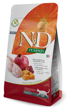 Farmina - N&D Pumpkin - Quail & Pomegranate Adult Recipe (Dry Cat Food)