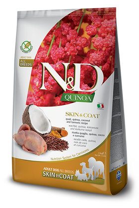 Farmina - N&D Quinoa - Skin & Coat Quail & Quinoa (Dry Dog Food)