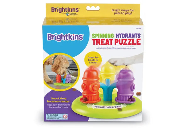 Brightkins - Spinning Hydrants Treat Puzzle (For Dogs)