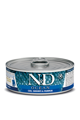 Farmina - N&D Ocean -  Cod, Shrimp and Pumpkin Kitten Recipe (Wet Cat Food)
