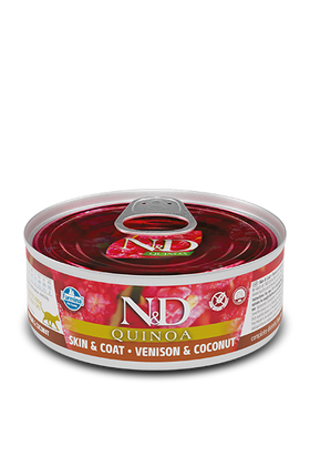 Farmina - N&D Quinoa - Skin & Coat Venison and Coconut Recipe (Wet Cat Food)
