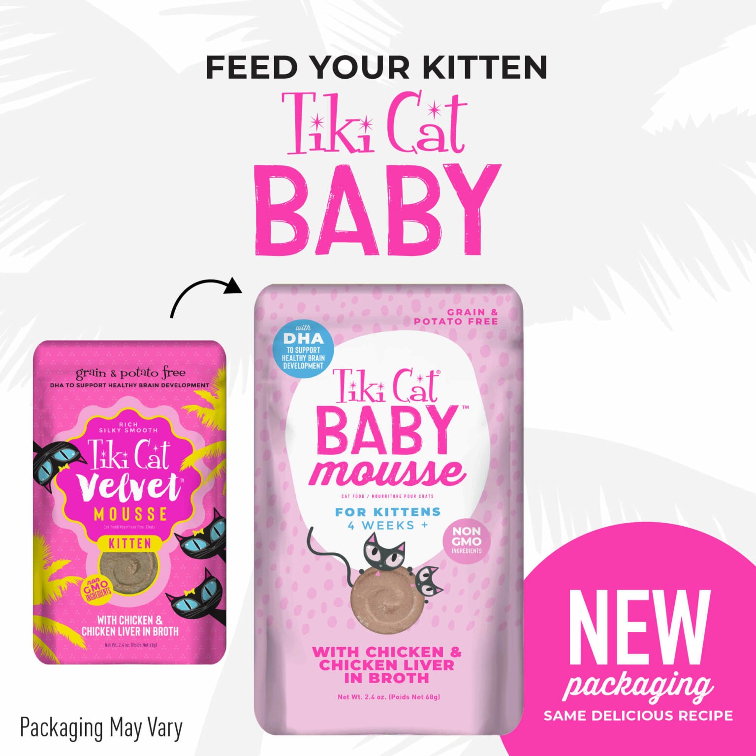 Tiki Cat - Baby Mousse With Chicken & Chicken Liver (For Kittens)