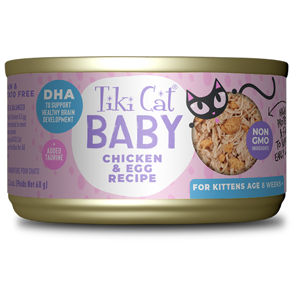 Tiki Cat - Baby - Whole Foods with Chicken & Egg Recipe (For Kittens)