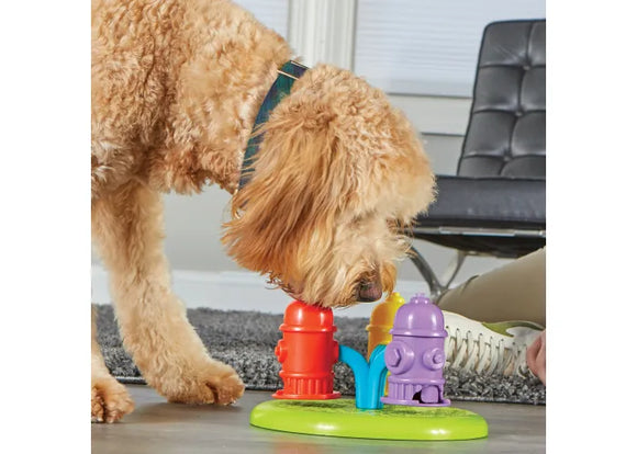 Brightkins - Spinning Hydrants Treat Puzzle (For Dogs)