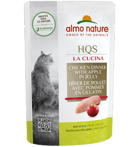 Almo Nature - HQS La Cucina Chicken Dinner with Apple in Jelly | Wet Cat Food