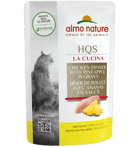 Almo Nature - HQS La Cucina Chicken Dinner with Pineapple in Gravy | Wet Cat Food