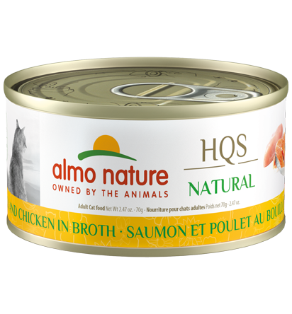 Almo Nature HQS Natural Salmon and Chicken in Broth Wet Cat Food Cat Food Toronto ARMOR THE POOCH