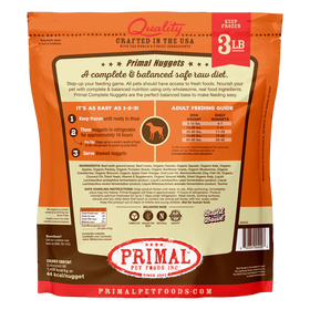 Primal - Nuggets - Raw Beef Nuggets (For Dogs) - Frozen Product