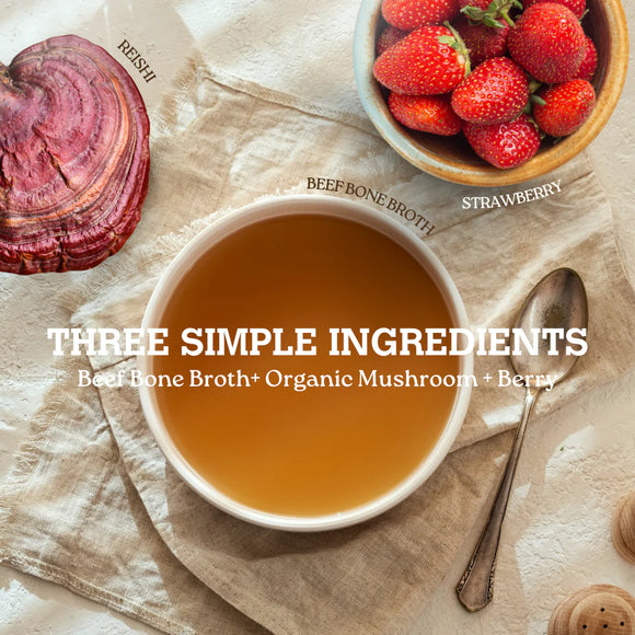 Charmy - Mushroom Bone Broth - Reishi & Strawberry (For Dogs & Cats)