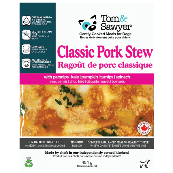 Tom & Sawyer - Classic Pork Stew (For Dogs) - Frozen Product