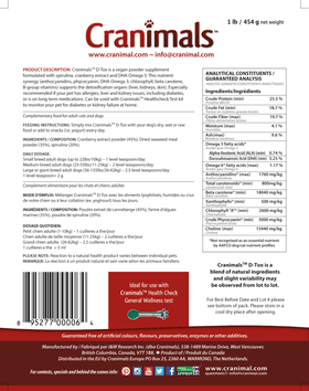 Cranimals - D-Tox Spirulina Pet Supplement