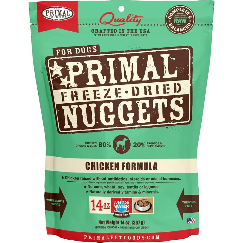 Primal - Nuggets - Freeze Dried Nuggets - Chicken Formula (Dog Food)