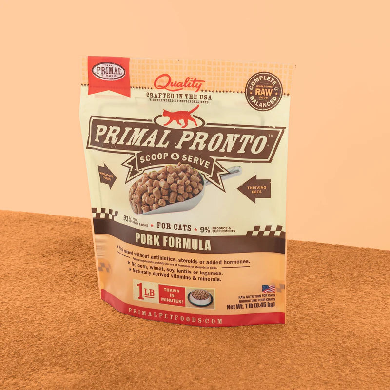 Primal - Pronto - Raw Pork (For Cats) - Frozen Product