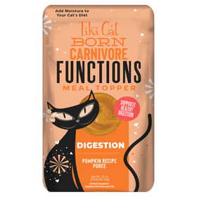 Tiki Cat - Born Carnivore Functions - Digestion Pumpkin Recipe Puree Tummy Topper (For Cats)