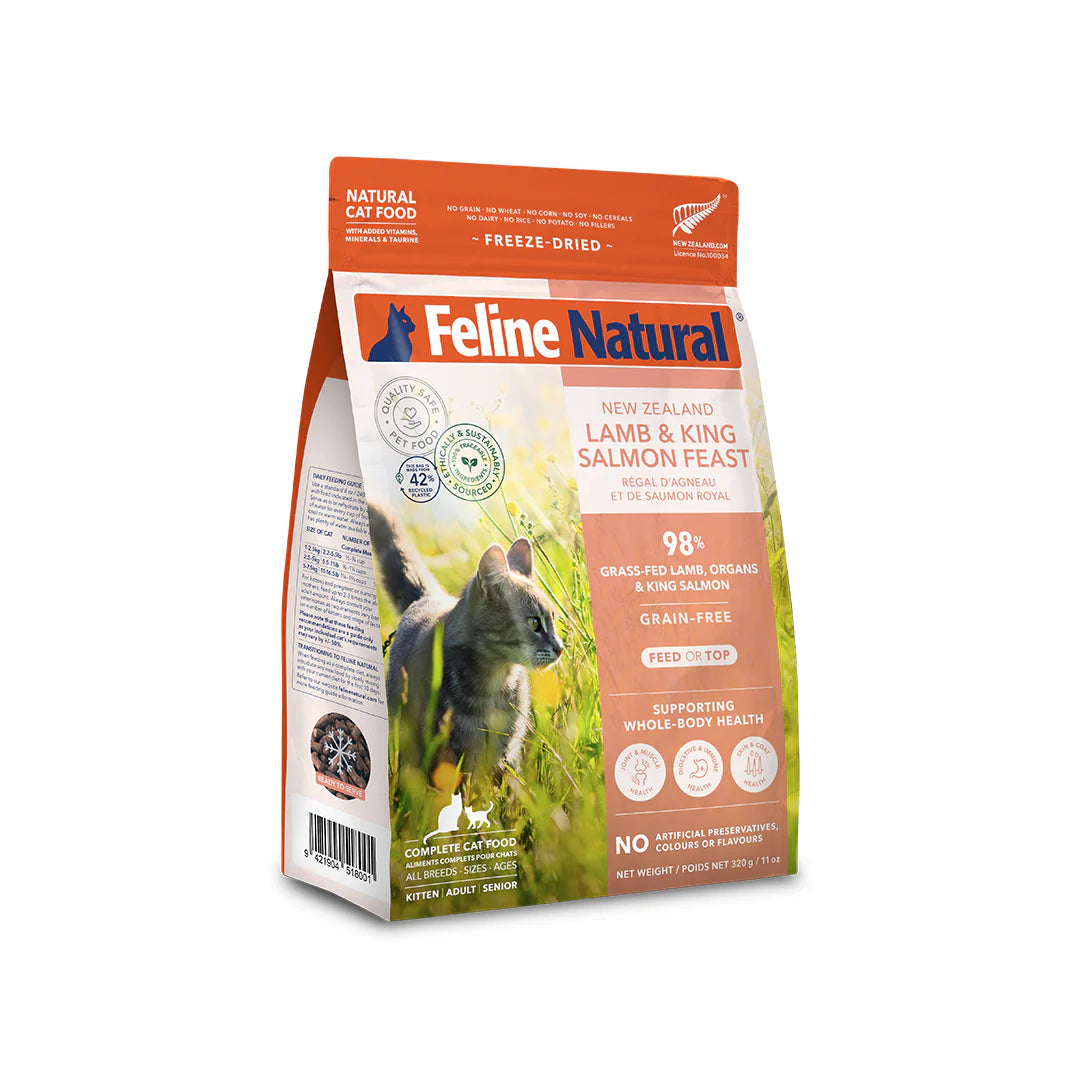 Feline Natural - Lamb & King Salmon Freeze-Dried Raw (Cat Food