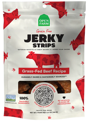 Open Farm - Grain Free Grass Fed Beef Jerky Strips (For Dogs)