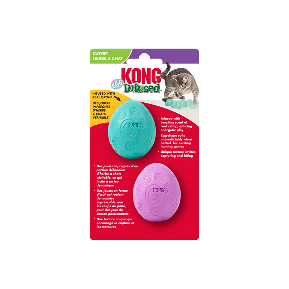 KONG - Infused™ Catnip Egg 2-Pack (For Cats)