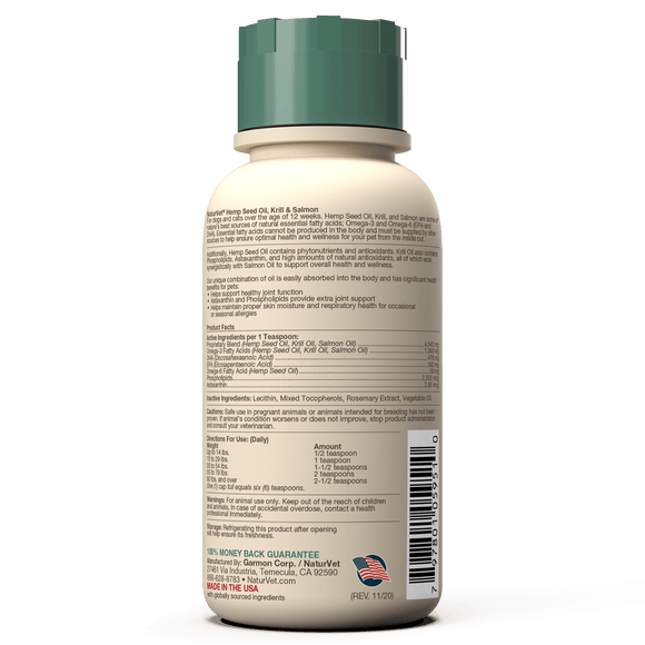 NaturVet - Hemp Seed Oil (Dog/Cat)