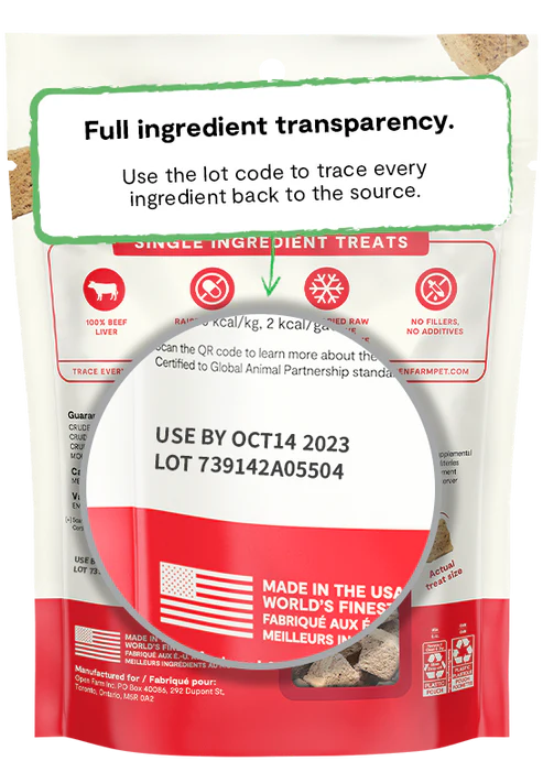Open Farm - Freeze Dried Raw Single Ingredient Beef Liver Treat (For Dogs)