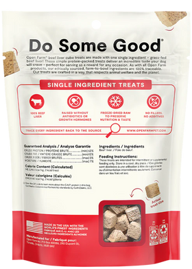 Open Farm - Freeze Dried Raw Single Ingredient Beef Liver Treat (For Dogs)