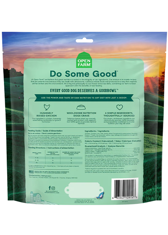Open Farm - GoodBowl™ Harvest Chicken Recipe Freeze Dried Raw Topper (For Dogs)