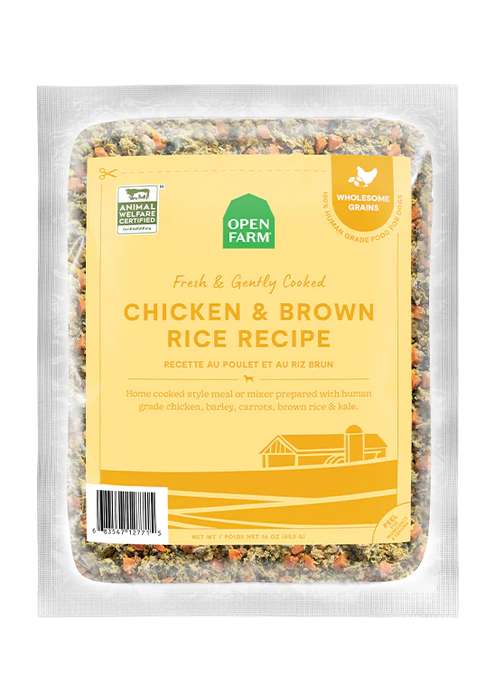 Open Farm - Harvest Chicken & Brown Rice Gently Cooked Recipe (For Dogs) - Frozen Product