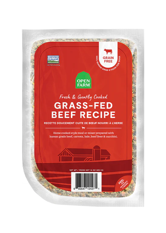 Open Farm - Grass-Fed Beef Gently Cooked Recipe (For Dogs) - Frozen Product
