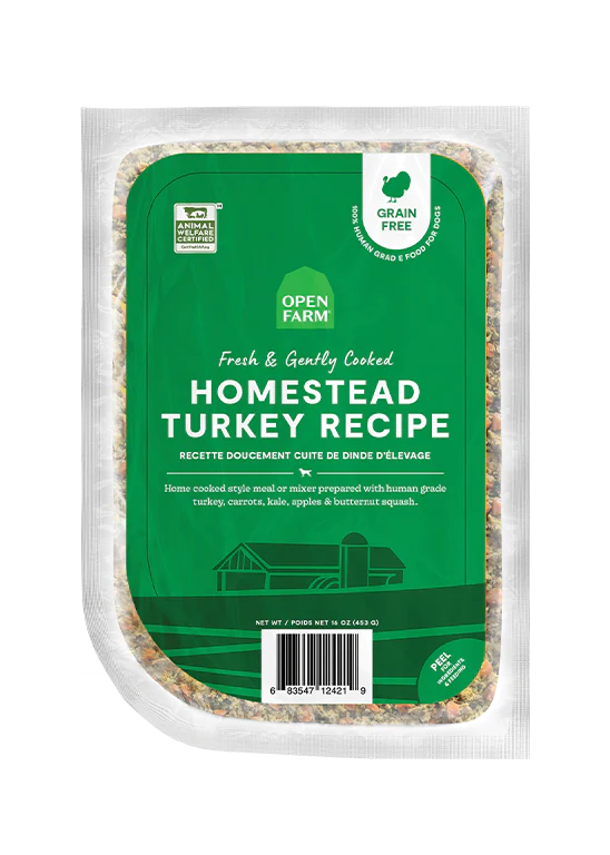 Open Farm - Homestead Turkey Gently Cooked Recipe (For Dogs) - Frozen Product