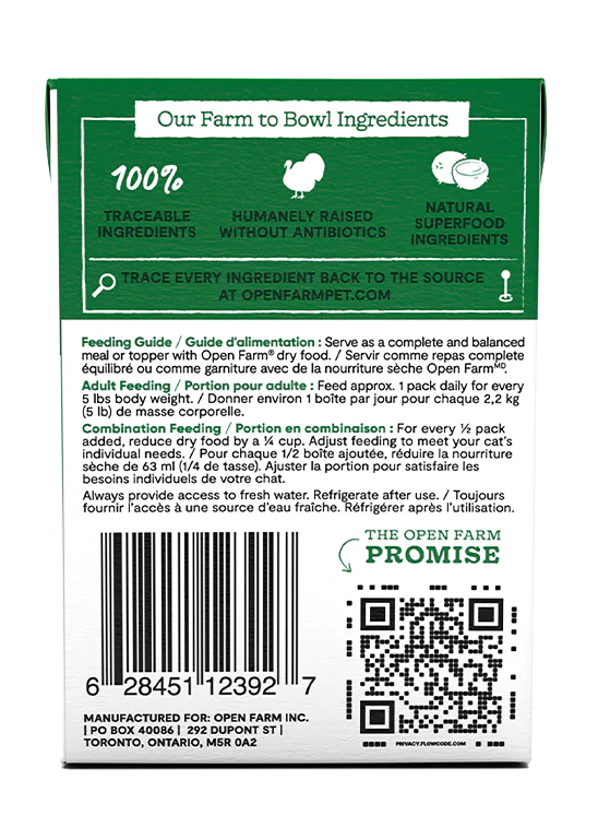 Open Farm - Homestead Turkey Rustic Blend (Wet Cat Food)