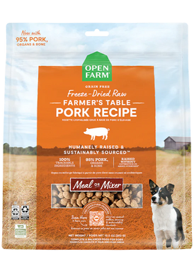 Open Farm - Farmer's Table Pork Freeze Dried Raw Dog Food