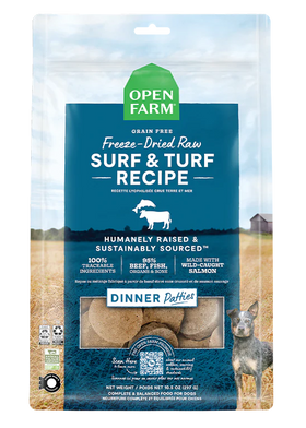 Open Farm - Surf & Turf Freeze Dried Raw Patties Dog Food