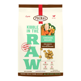 Primal - Kibble In The Raw - Chicken Recipe (Dog Food)