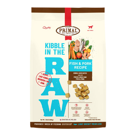Primal - Kibble In The Raw - Fish & Pork Recipe (Dog Food)