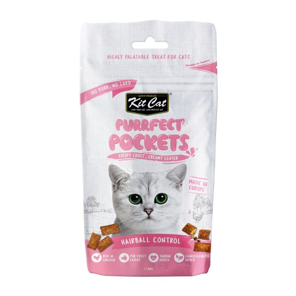 Kit Cat - Purrfect Pockets - Hairball Control (Cat Treat)