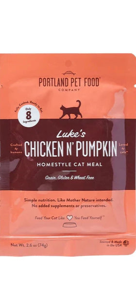 Portland Pet Food - Luke's Chicken N' Pumpkin (4 Pack) (For Cats)
