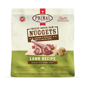 Primal - Nuggets - Freeze Dried Nuggets - Lamb Formula (Dog Food)