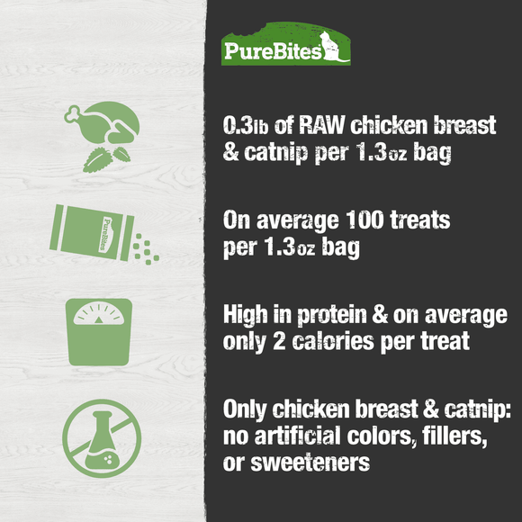 Purebites | Chicken & Catnip Freeze Dried Cat Treats