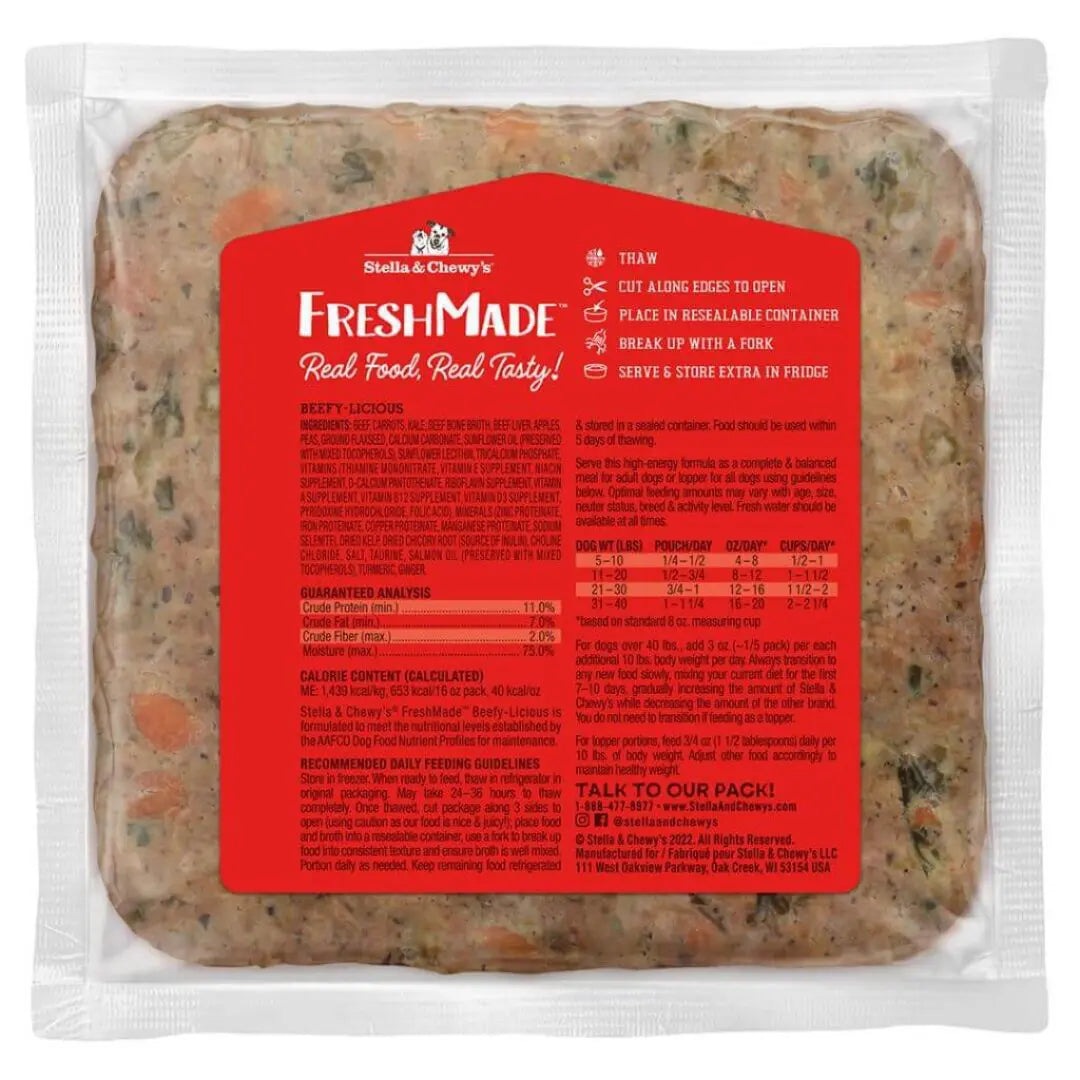Stella & Chewy's - FreshMade - Beefy-Licious Gently Cooked (For Dogs) - Frozen Product - 0