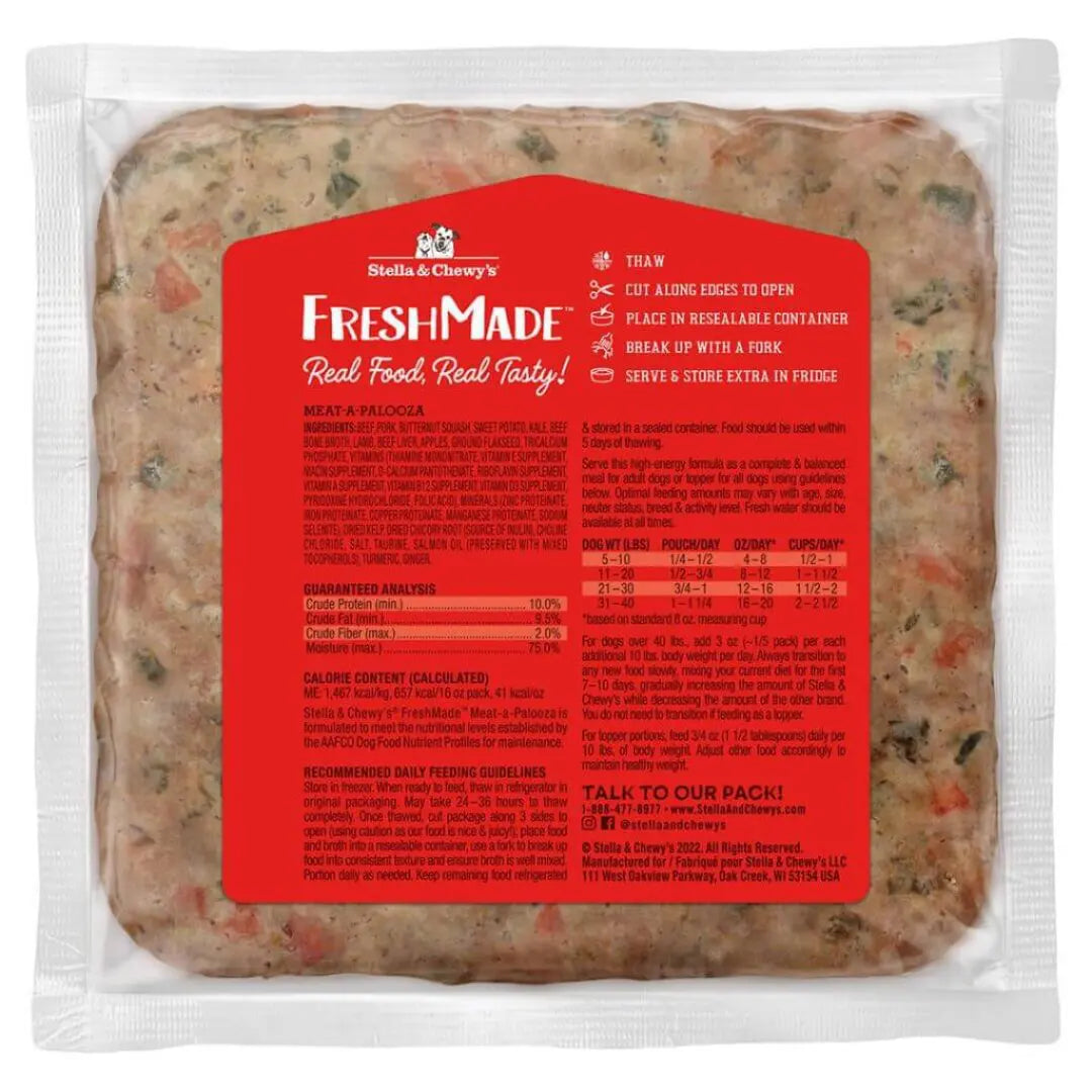 Stella & Chewy's - FreshMade - Meat-a-Palooza Gently Cooked (For Dogs) - Frozen Product - 0