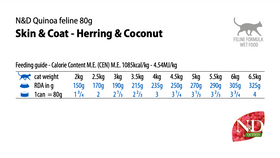 Farmina - N&D Quinoa - Skin & Coat Herring and Coconut Recipe (Wet Cat Food)