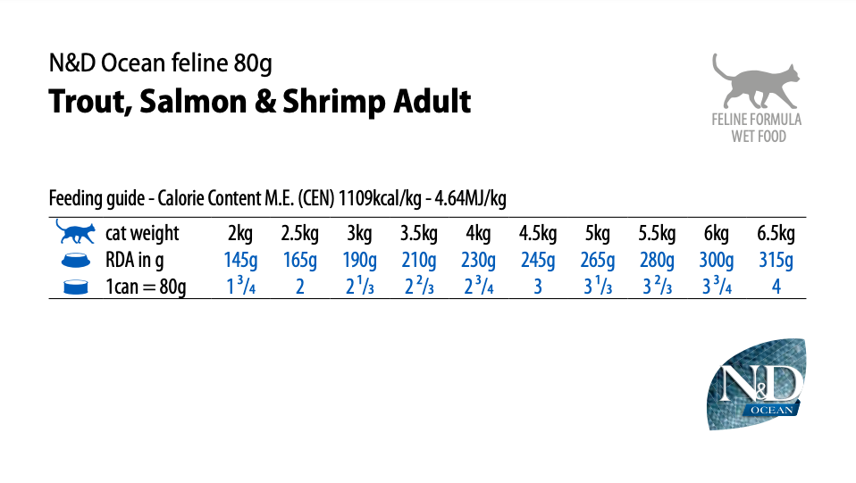 Farmina - N&D Ocean - Trout, Salmon and Shrimp Recipe (Wet Cat Food) - 0