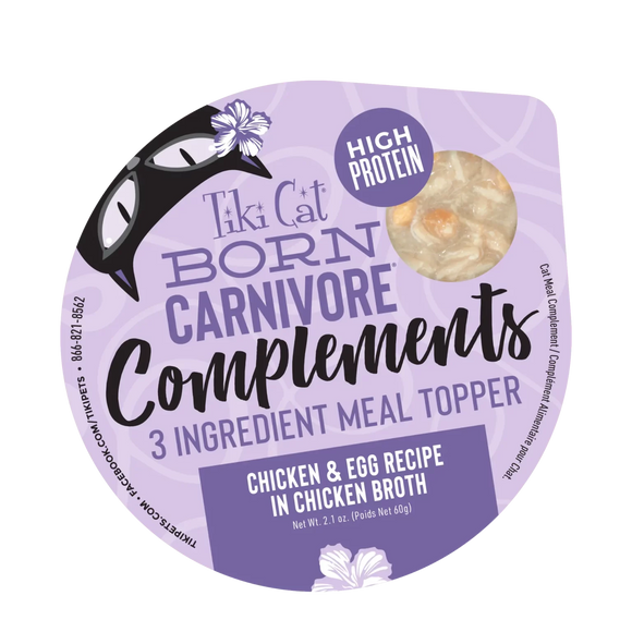 Tiki Cat - Born Carnivore - Chicken & Egg In Chicken Broth (For Cats)
