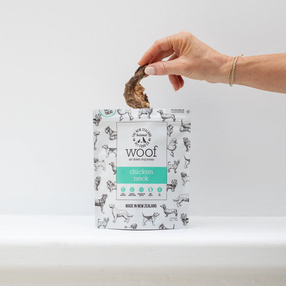 The NZ Natural Pet Food Co. - Woof - Air Dried Chicken Neck (Treat For Dogs)