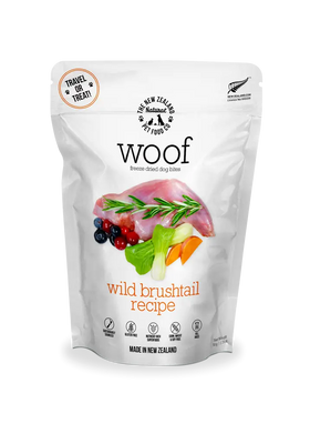 The NZ Natural Pet Food Co. | Woof | Freeze-Dried Wild Brushtail | Dog Treat