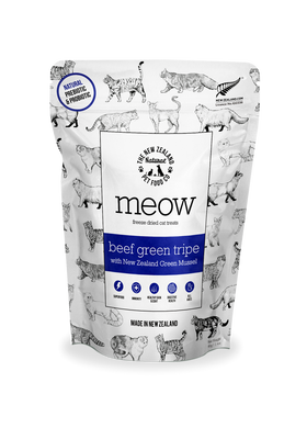 The NZ Natural Pet Food Co. - meow - Freeze Dried Beef Tripe (Treat For Cats)