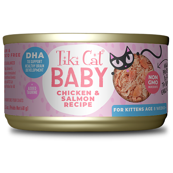 Tiki Cat - Baby - Whole Foods with Chicken & Salmon Recipe (For Kittens)