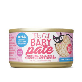 Tiki Cat - Baby Pate - Chicken, Salmon & Chicken Liver Recipe (For Kittens