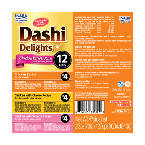 Inaba - Dashi Delights - Chicken Variety Pack (For Cats)