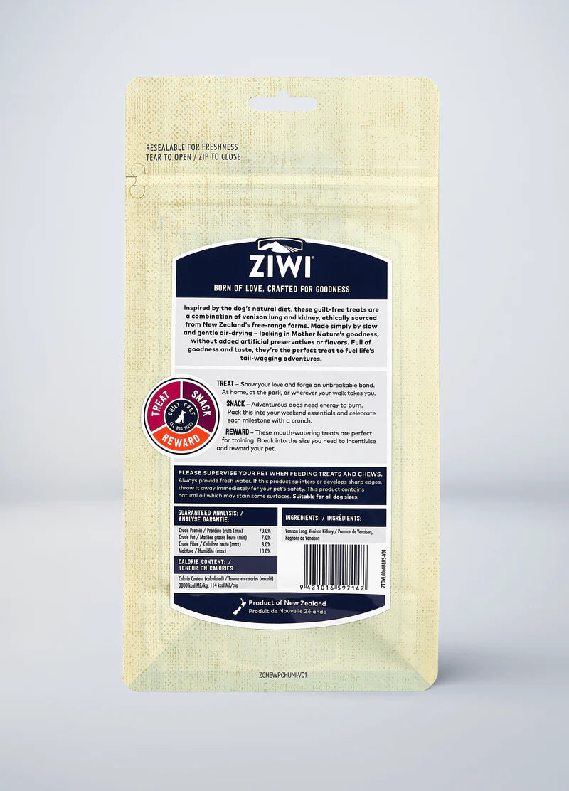 ZiwiPeak - Venison Lung & Kidney (Dog Treats)